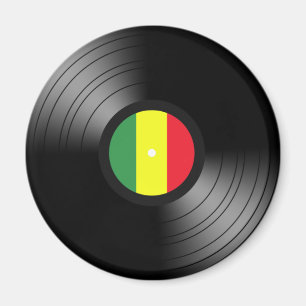 Vinyl reggae magnet