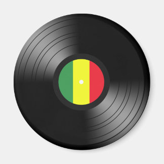 Vinyl reggae magnet