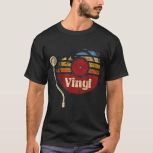 Vinyl Retro LP Vinyl Records Lover Music DJ boy gi T-Shirt