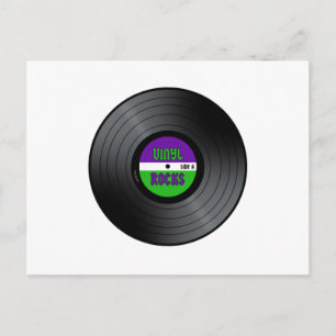 Vinyl Rocks LP Postcard