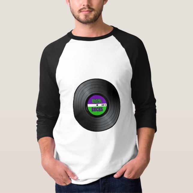 Vinyl Rocks LP T-Shirt (Front)