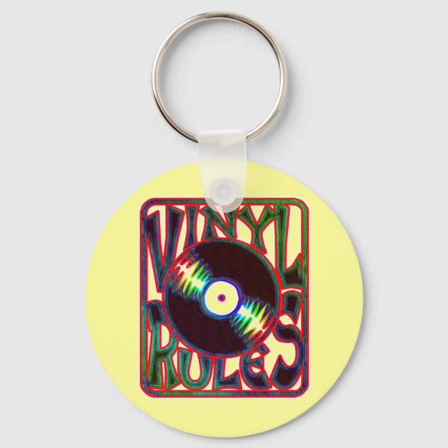 Vinyl Rules Key Ring (Front)