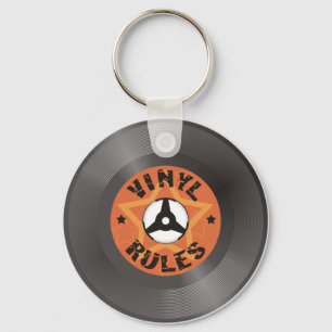 Vinyl Rules Key Ring