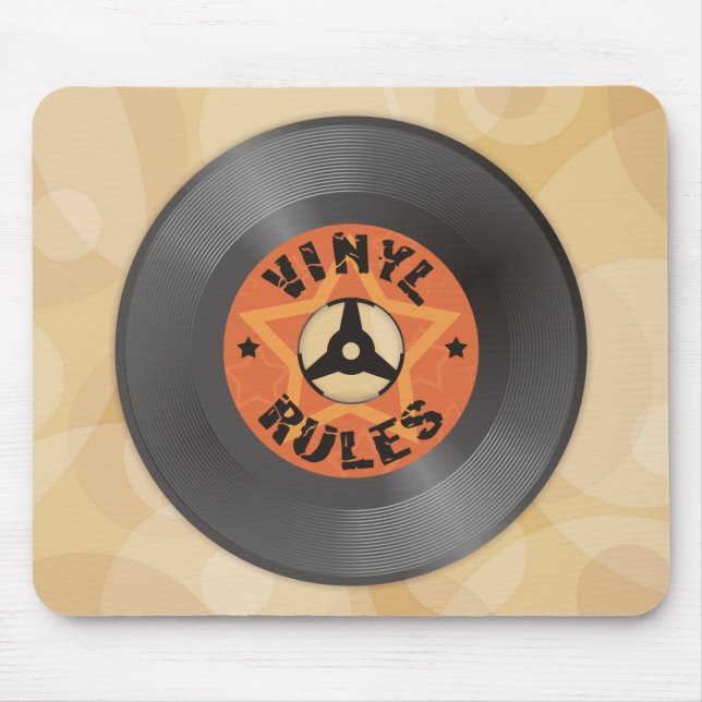 Vinyl Rules Mouse Mat (Front)