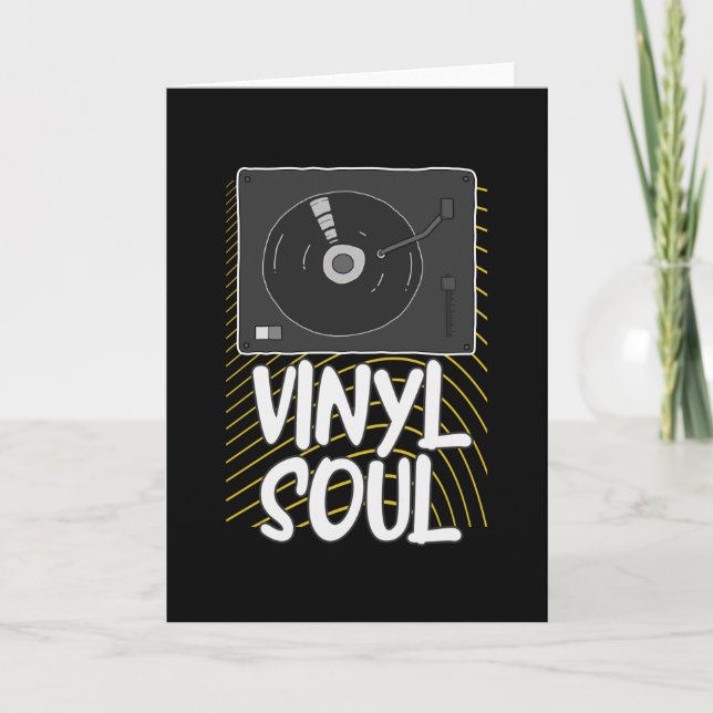 Vinyl Soul Record Turntable DJ Card (Front)