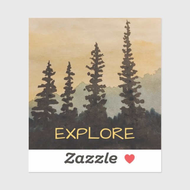 Vinyl Sticker Explore Nature (Sheet)