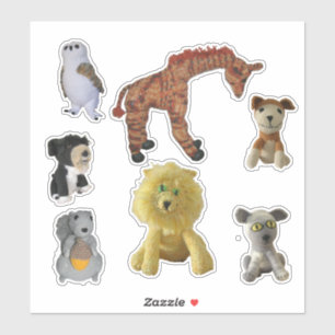 Vinyl Stickers - Animal Dolls