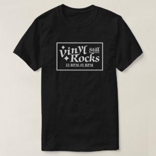 Vinyl Still Rocks 33- 45 Rpm Rectangle T-Shirt