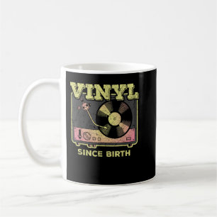 Vinyl Turntable Music Retro LP Record Player DJ T- Coffee Mug