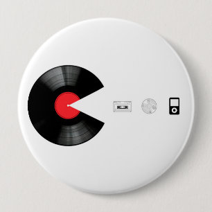 VINYL VILLAIN eating EVERYTHING 10 Cm Round Badge