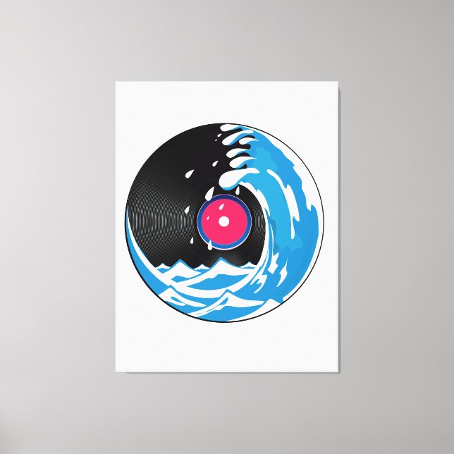 Vinyl Wave Canvas Print (Front)