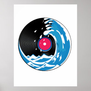 Vinyl Wave Poster