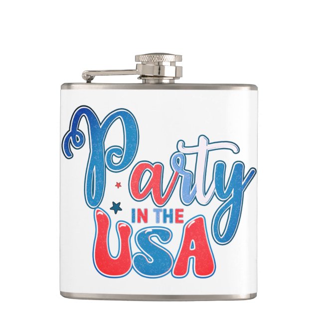 Vinyl Wrapped Flask, 6 oz. Flask (Front)
