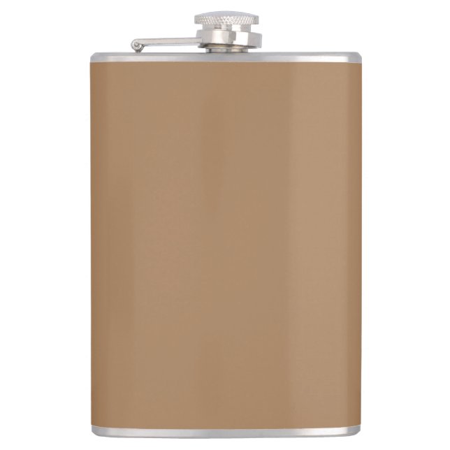 Vinyl Wrapped Flask, 8 oz. Hip Flask (Front)