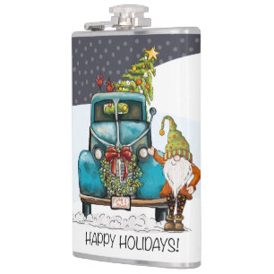 Vinyl Wrapped Flask, 8 oz. Hip Flask
