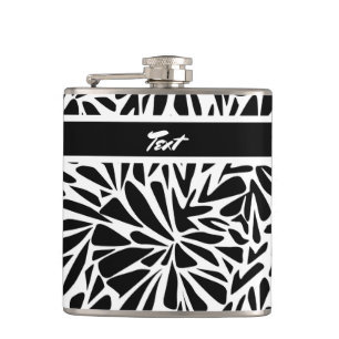 Vinyl Wrapped Flask Abstract modern seamless monoc