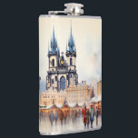 Vinyl Wrapped Flask Prague<br><div class="desc">Prague twilight,  scenic mediaeval city in Bohemia,  Czech Republic.</div>