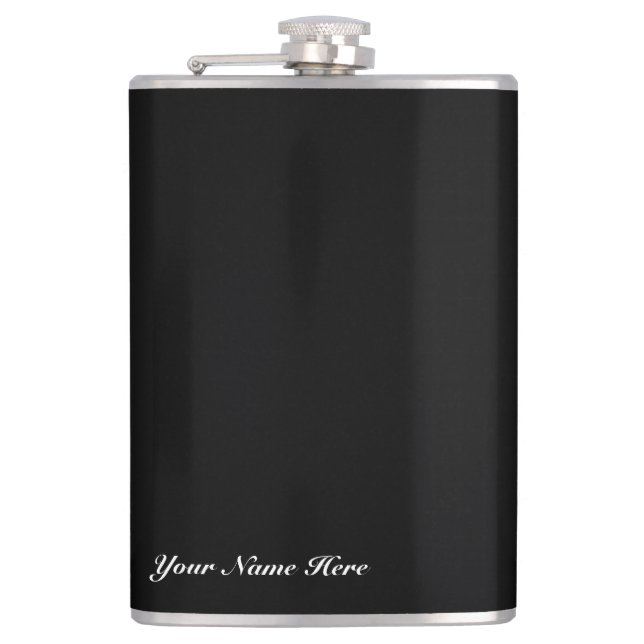Vinyl Wrapped Your Name Here Customise Flask (Front)