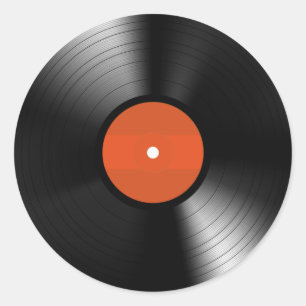 Vinyle Record Classic Round Sticker