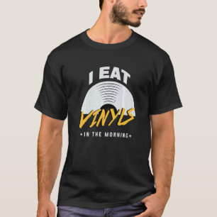 Vinyls Dj Deejay Music Headphones Bass Rock Pop Te T-Shirt