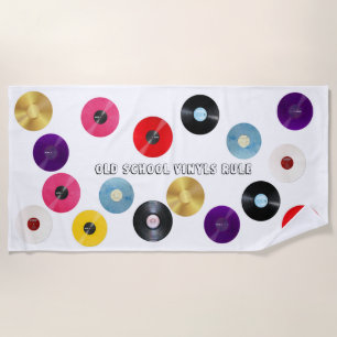 Vinyls Rule Beach Towel