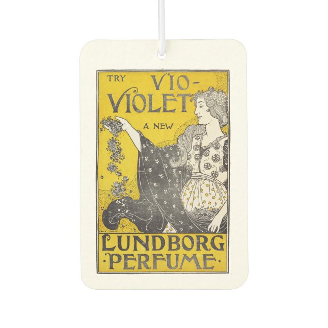 Viol-Violet Fine Art Car Air Freshener (Front)