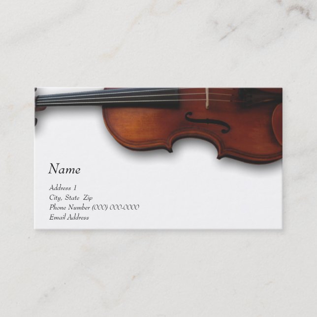 Viola Business Card for The Viola Store (Front)