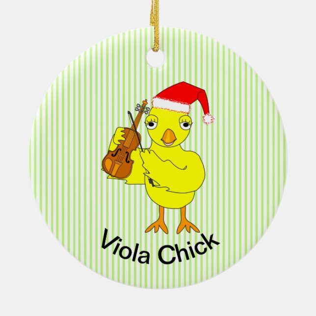 Viola Chick Ceramic Tree Decoration (Back)