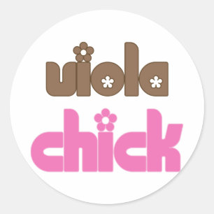 Viola Chick Classic Round Sticker