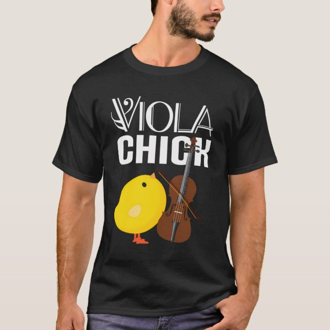Viola Chick Hoodie Violist Music Gift T-Shirt (Front)