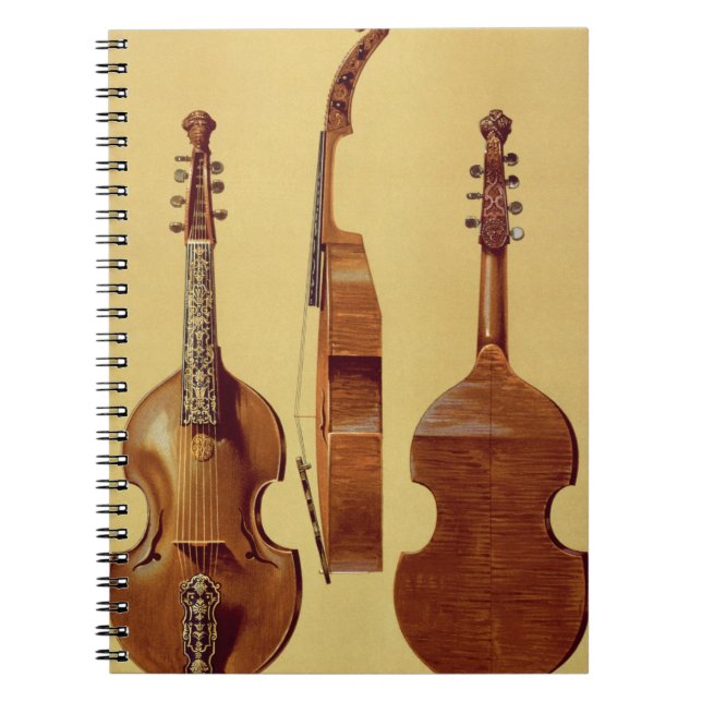 Viola d'Amore, 18th century, from 'Musical Instrum Notebook (Front)