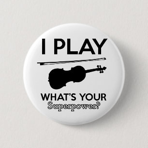 viola designs 6 cm round badge