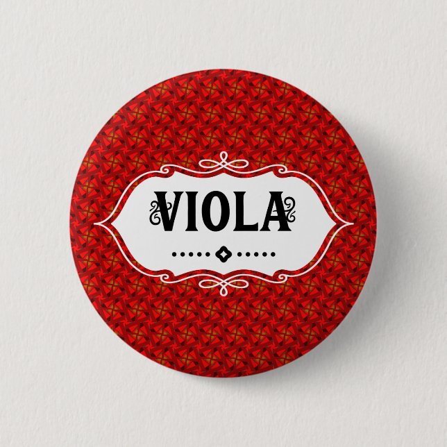 Viola Emblem  6 Cm Round Badge (Front)