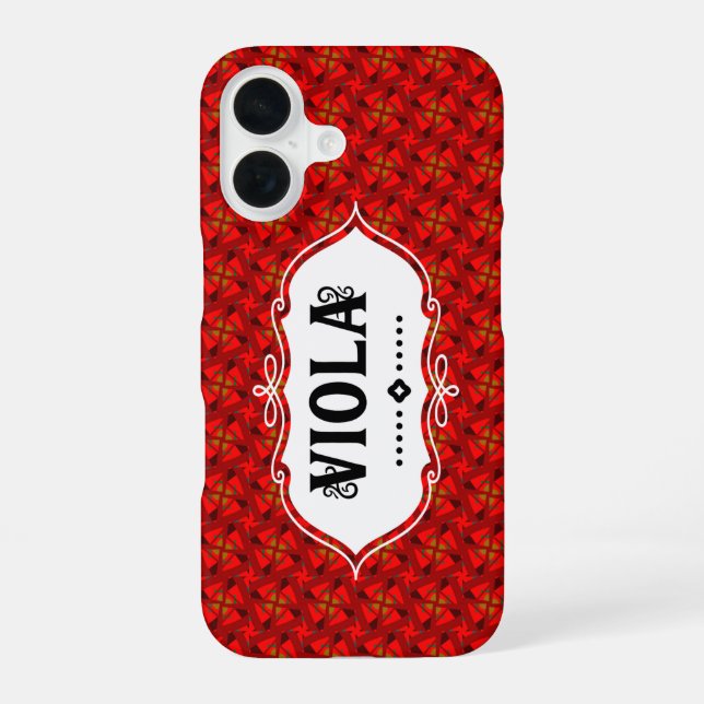 Viola Emblem  iPhone 16 Case (Back)