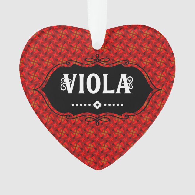 Viola Emblem Ornament (Front)