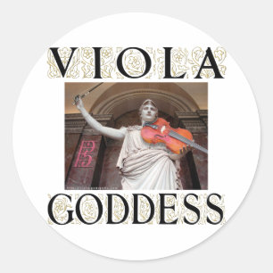 Viola Goddess Classic Round Sticker