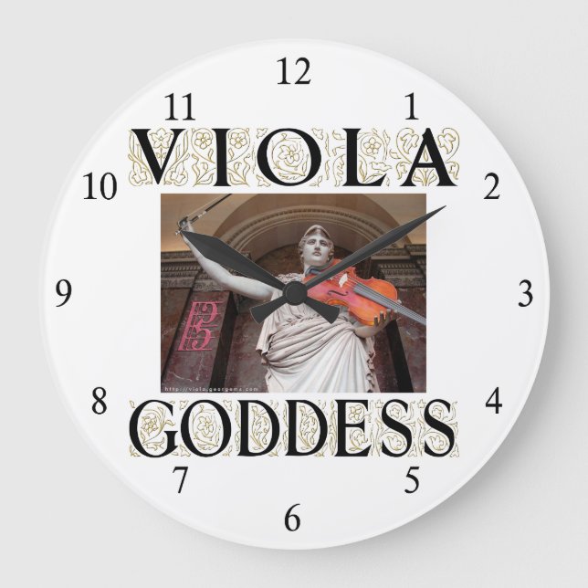 Viola Goddess Large Clock (Front)