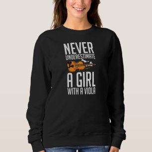 Viola Instrument Music Notes Player Lesson Beginne Sweatshirt