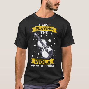 Viola Instrument Music Notes Player Lesson Beginne T-Shirt