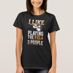 Viola Instrument Music Notes Player Lesson Beginne T-Shirt