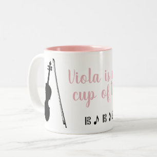 Viola is My Cup of Tea (pink) Mug