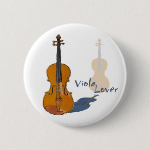Viola Lover 6 Cm Round Badge