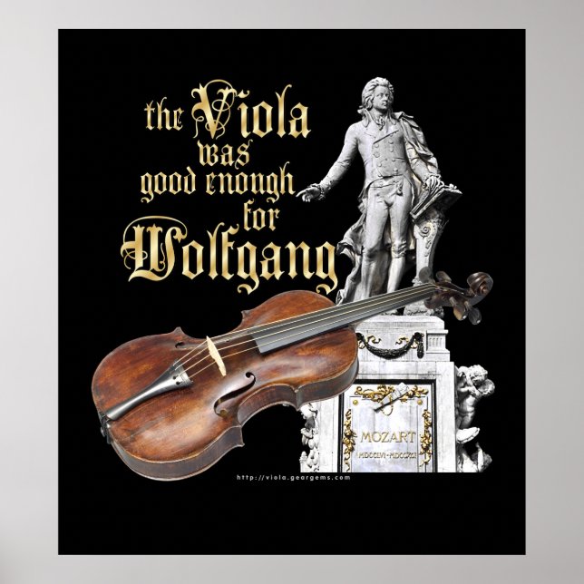 Viola & Mozart Poster (Front)