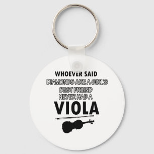 Viola music designs key ring