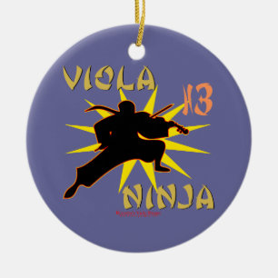 Viola Ninja Ceramic Tree Decoration