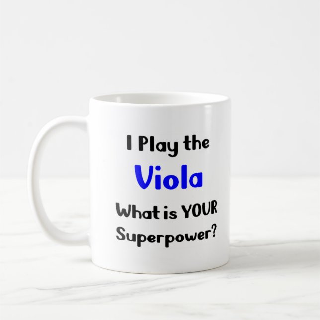 viola player coffee mug (Left)