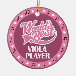 Viola Player Gift For Her Ceramic Tree Decoration