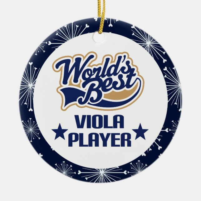 Viola Player Gift Ornament (Front)