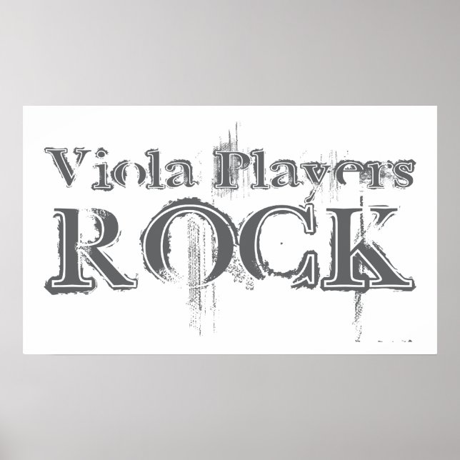 Viola Players Rock Poster (Front)