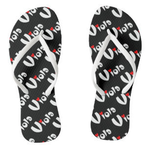 Viola Small Heart Flip Flops